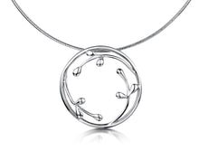 Load image into Gallery viewer, Scottish Willow silver necklace large | Glenna Jewellery Scotland
