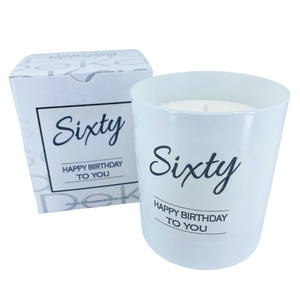 Sixty White Jar Candle