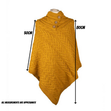Load image into Gallery viewer, Aran Poncho Amber

