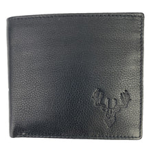 Load image into Gallery viewer, Scottish Gifts For Him Black Leather Breamar Slim Wallet
