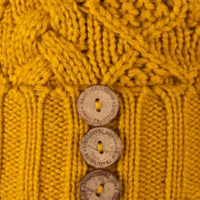 Load image into Gallery viewer, Cable Pompom Hat Amber
