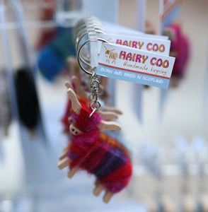 Hairy Coo Keyrings Handmade In Scotland
