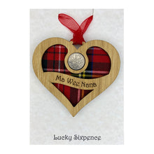 Load image into Gallery viewer, Lucky Sixpence Heart Wall Plaque For Granny