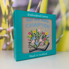 Load image into Gallery viewer, Just One More Chapter Embroidered Canvas
