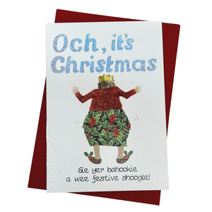 Festive Bahookie Christmas Card