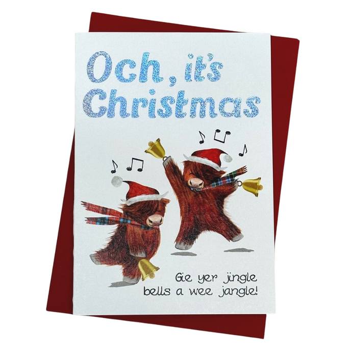 Jingle Bell Coos Christmas Card