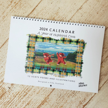 Load image into Gallery viewer, A Year of The Highland Coo Calendar 2024
