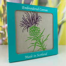 Load image into Gallery viewer, Thistle Embroidered Canvas
