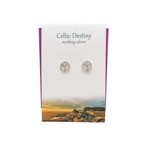 Sterling Silver Scottish earrings with Celtic design