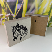 Load image into Gallery viewer, Horse Embroidered Canvas
