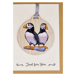 Puffins card and gift