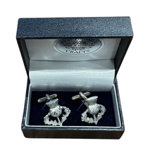 Load image into Gallery viewer, Scottish Cufflinks with Pewter Thistle design
