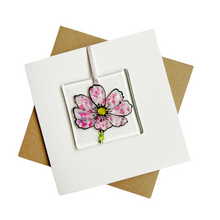 Load image into Gallery viewer, Cosmos Fused Glass Card
