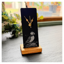 Load image into Gallery viewer, Puffin Slate Mantel Clock
