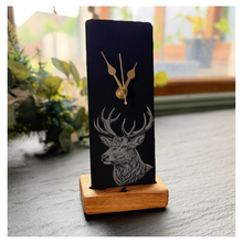 Load image into Gallery viewer, Stag Slate Mantel Clock
