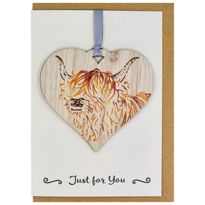 Highland Coo Card with Gift
