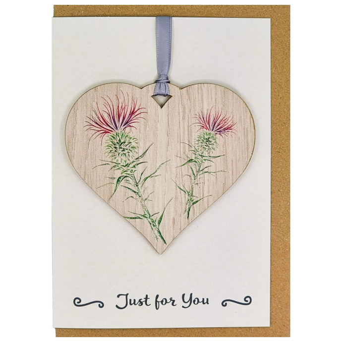 Thistle Card with Gift