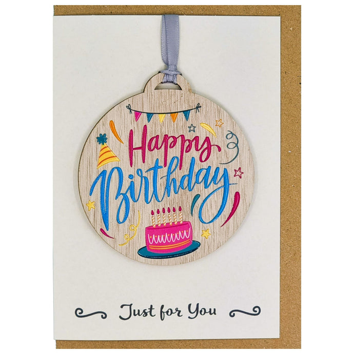 Happy Birthday Card with Gift
