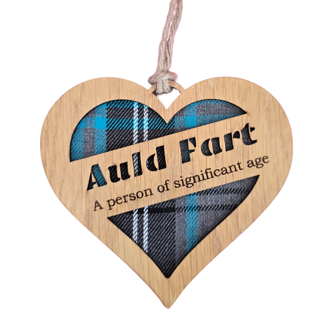 Auld Fart Heart Hanging Plaque