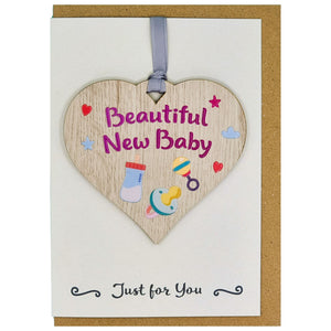 Beautiful New Baby Card with Gift