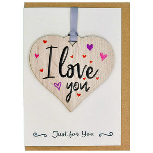 I Love You Card with Gift