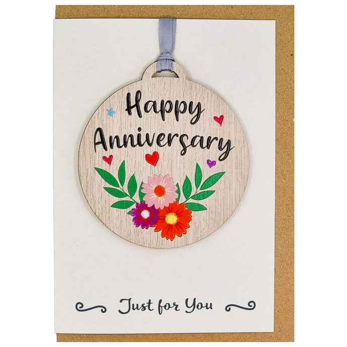 Happy Anniversary Card with Gift