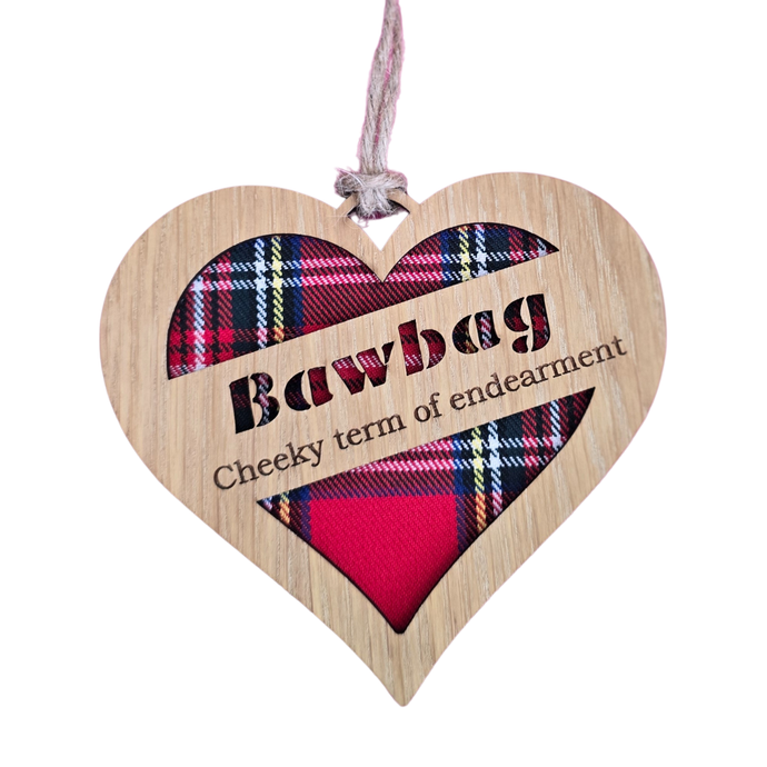 Bawbag Heart Hanging Plaque