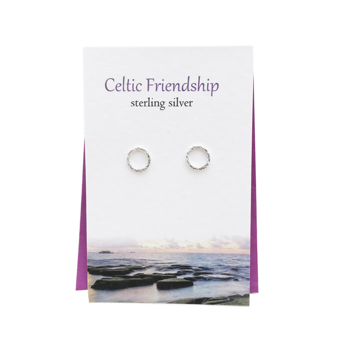 Celtic Friendship silver stud earrings| The Silver Studio Scotland