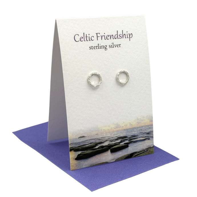 Celtic Friendship silver stud earrings| The Silver Studio Scotland