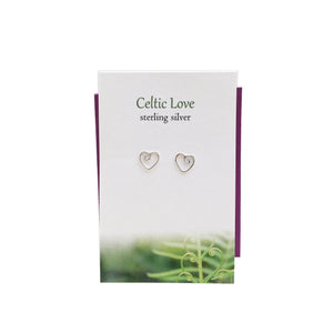 Celtic Love silver stud earrings| The Silver Studio Scotland