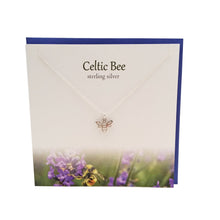 Load image into Gallery viewer, Celtic Bee silver pendant | The Silver Studio Scotland
