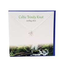 Load image into Gallery viewer, Celtic Trinity Knot silver necklace | The Silver Studio Scotland
