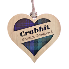 Load image into Gallery viewer, Crabbit Heart Hanging Plaque
