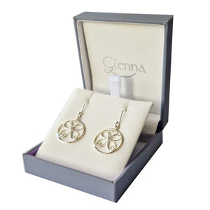 Celtic Butterfly Drop Earrings