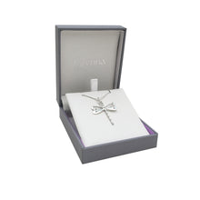 Load image into Gallery viewer, Dragonfly silver pendant medium| Glenna Jewellery Scotland
