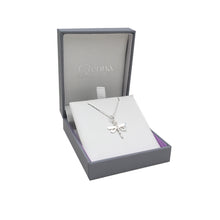 Load image into Gallery viewer, Dragonfly silver pendant small| Glenna Jewellery Scotland
