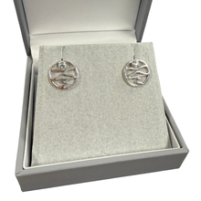 Load image into Gallery viewer, Misty Isle Sterling Silver stud earrings featuring a light blue crystal from Glenna Jewellery.
