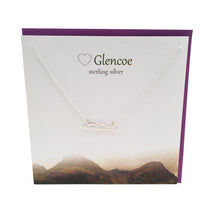 Load image into Gallery viewer, Glencoe silver Scottish mountain necklace | The Silver Studio Scotland
