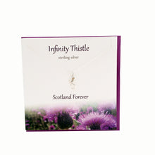 Load image into Gallery viewer, Infinity Thistle  silver necklace | The Silver Studio Scotland
