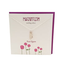 Load image into Gallery viewer, Mackintosh Inspired Rose Queen silver necklace | The Silver Studio Scotland
