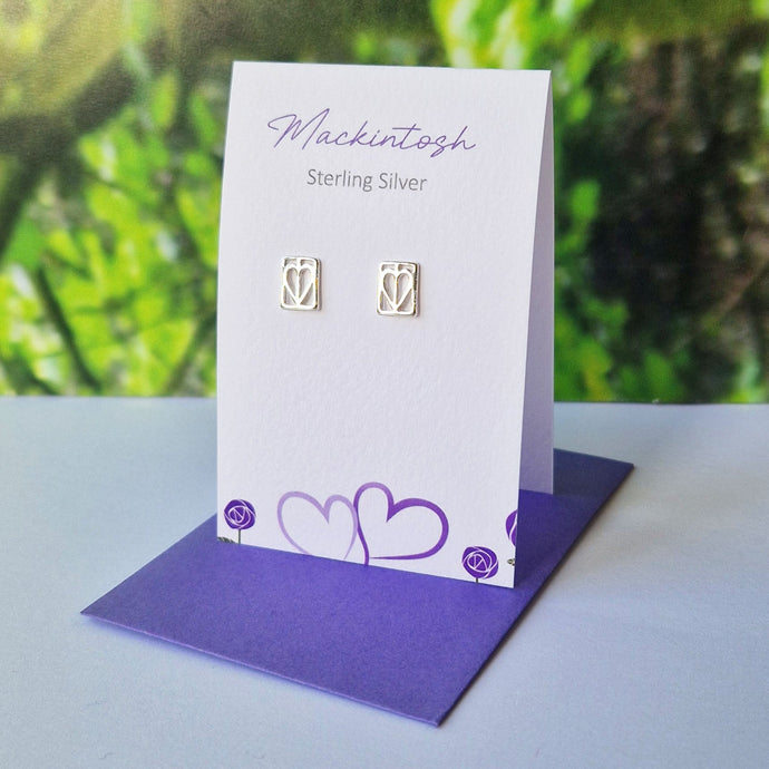 Mackintosh Heart Stud Earrings