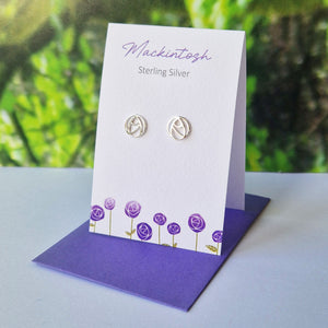 Mackintosh Rose Stud Earrings