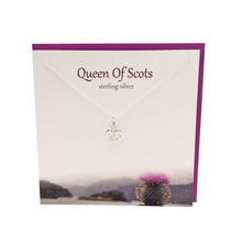 Load image into Gallery viewer, Queen of Scots silver crown necklace | The Silver Studio Scotland
