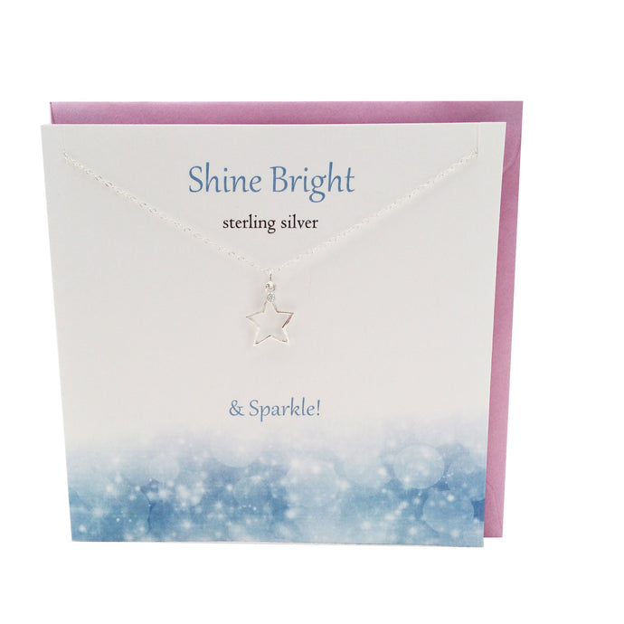 Shine Bright Star silver pendant | The Silver Studio Scotland