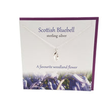 Load image into Gallery viewer, Scottish Bluebell silver pendant |The Silver Studio Scotland
