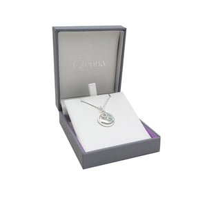 Scottish Coast Small Wave Silver Necklace | Glenna Jewellery Scotland