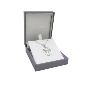 Scottish Thistle Dancing silver pendant | Glenna Jewellery Scotland