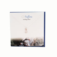 Load image into Gallery viewer, Puffin sterling silver necklace | The Silver Studio Scotland
