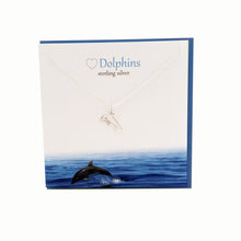 Load image into Gallery viewer, Dolphin silver necklace | The Silver Studio Scotland
