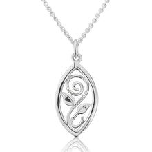 Load image into Gallery viewer, Scottish Woodland Garden silver pendant medium | Glenna Jewellery Scotland
